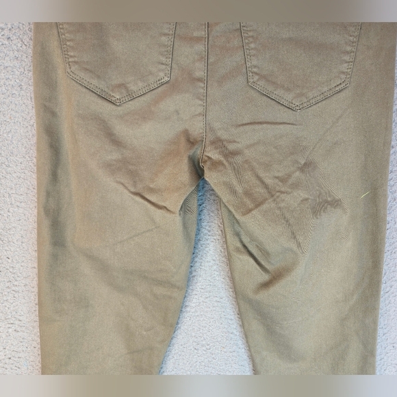 Wit & Wisdom Womens "AB"Solution Pants Sz 0 Green-Tan Ankle Skimmer Casual - Picture 8 of 12